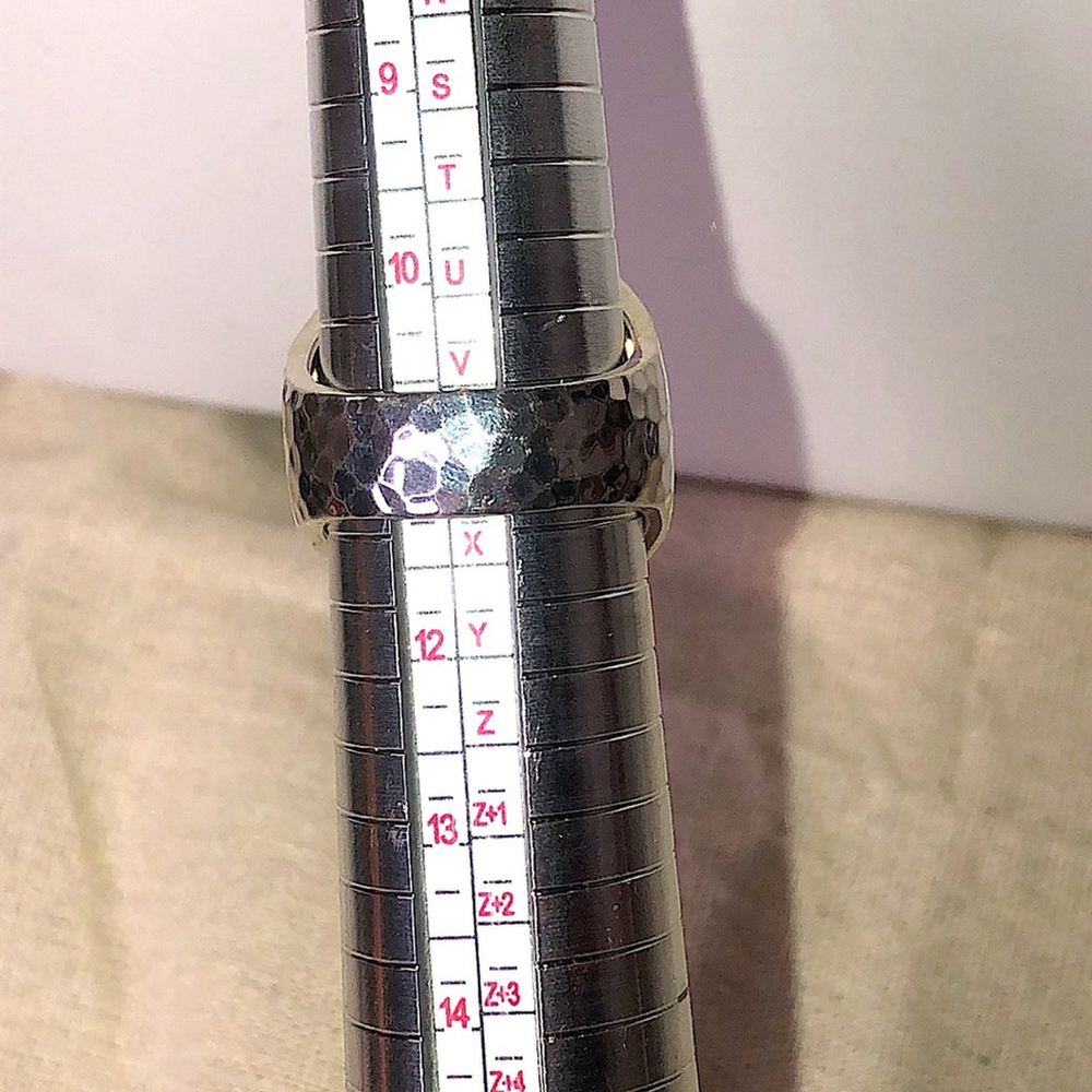 LOIS HILL Sterling Silver Oxidized Cigar Band Ring Granulated Cutout Design NWT - Picture 16 of 17